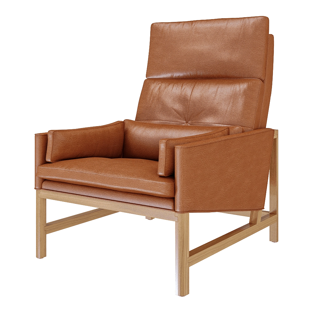 BassamFellows – Lounge chair CB-510 high back 3D Model