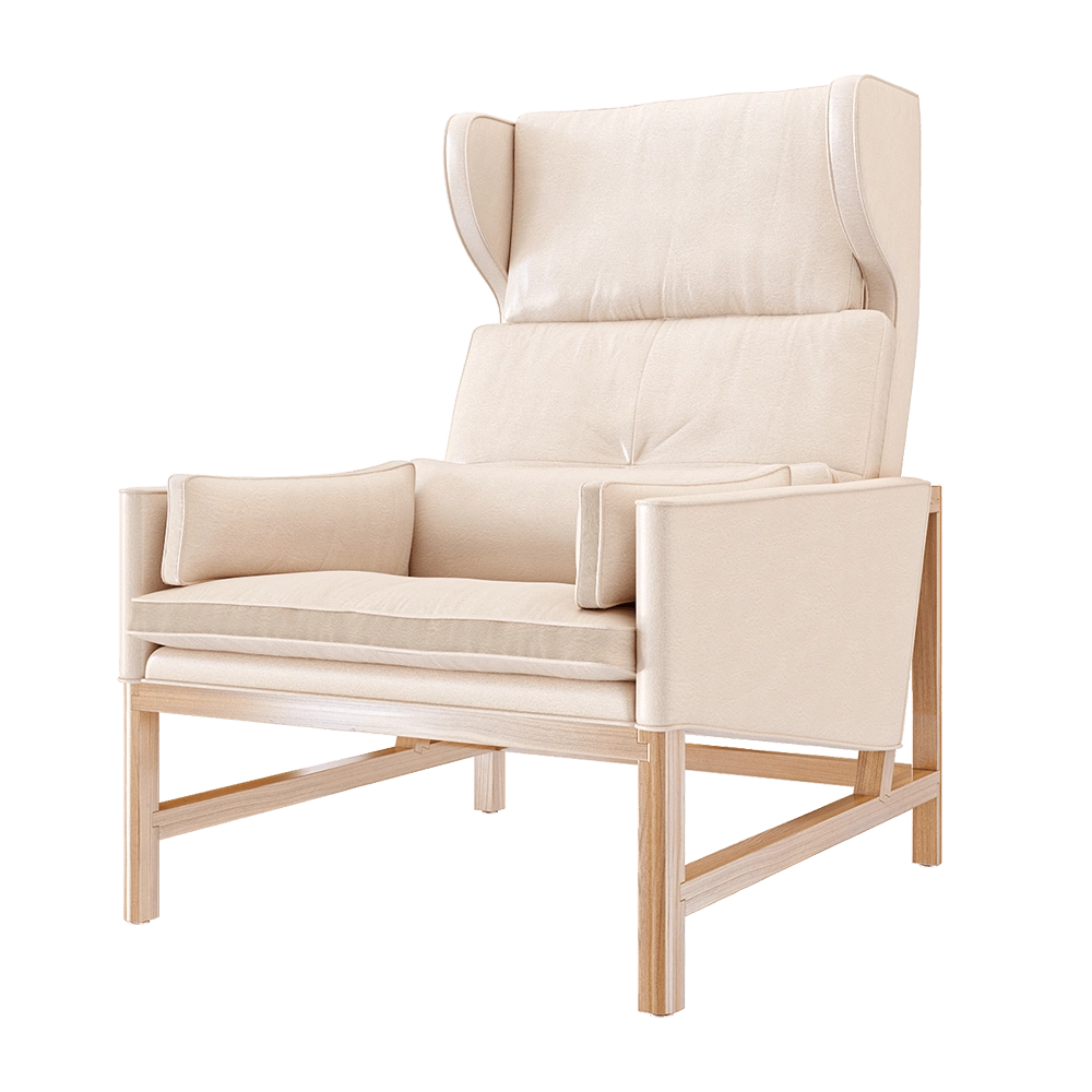 BassamFellows – Lounge chair wing back CB-51 3D Model