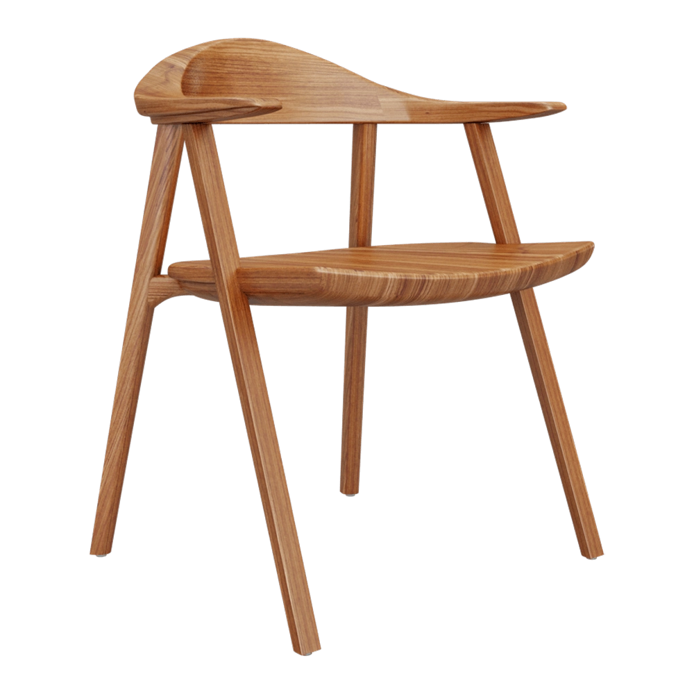 BassamFellows – Side chair Mantis CB-25 3D Model