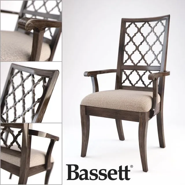 Bassett Emporium Arm Chair 3D Model Bassett Emporium Arm Chair 3D Model