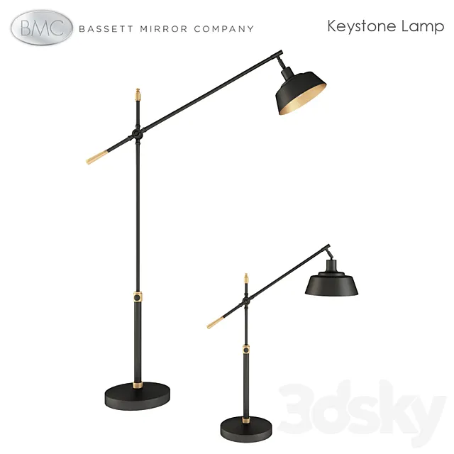 Bassett Mirror Keystone Lamp 3D Model Bassett Mirror Keystone Lamp 3D Model
