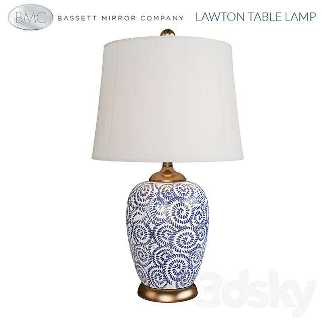 Bassett Mirror Lawton Table Lamp 3D Model Bassett Mirror Lawton Table Lamp 3D Model