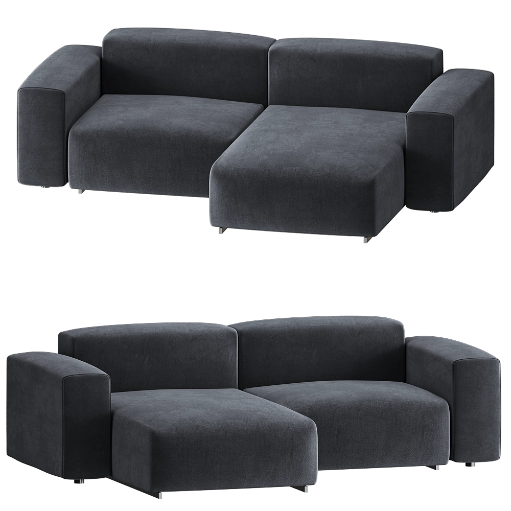 BASTA – Sofa Cubi Studio Chaise Right 3D Model BASTA – Sofa Cubi Studio Chaise Right 3D Model