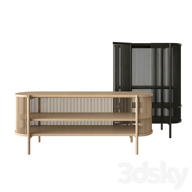 Bastone sideboard and cabinet 3DModel Bastone sideboard and cabinet 3DModel