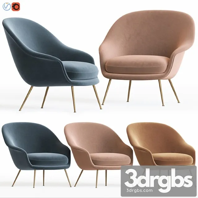 Bat Lounge Chair By Gubi 3D Model Download Bat Lounge Chair By Gubi 3D Model Download