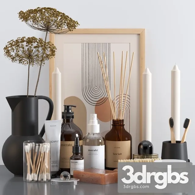 Bath Accessories 3D Model Download