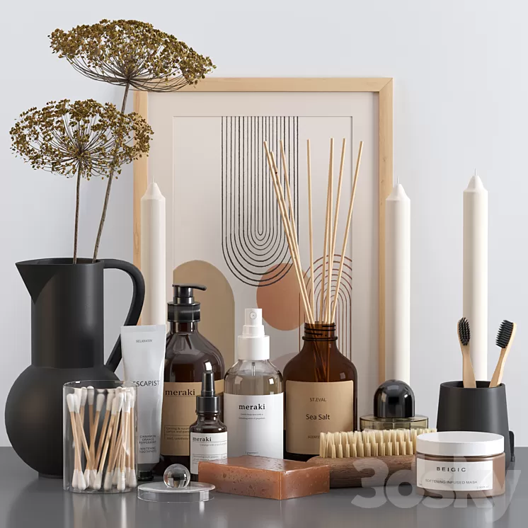 Bath Accessories 3D Model