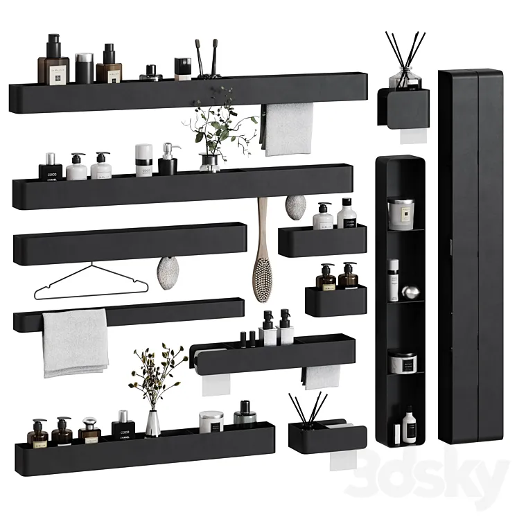 Bath accessories Tezza 01 3D Model Free Download