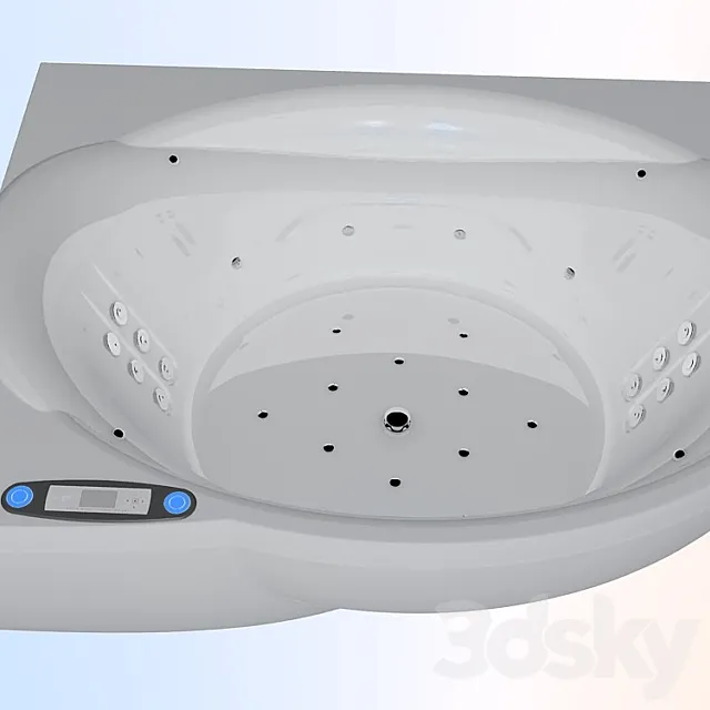 Bath angular WGST 3D Model Bath angular WGST 3D Model