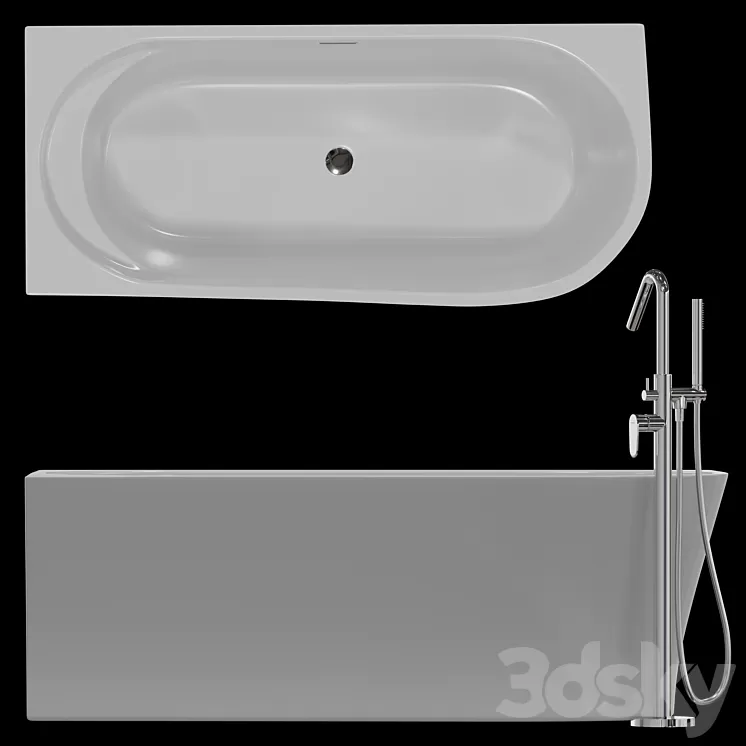 Bath BelBagno BB410 1700-780-R 3D Model