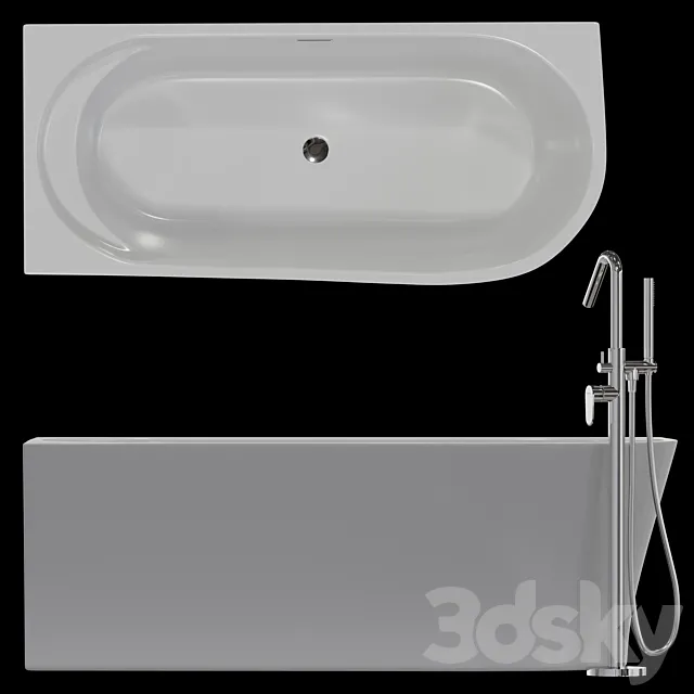 Bath BelBagno BB410 1700-780-R 3DModel
