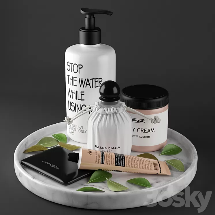 Bath Decorative Set 3D Model