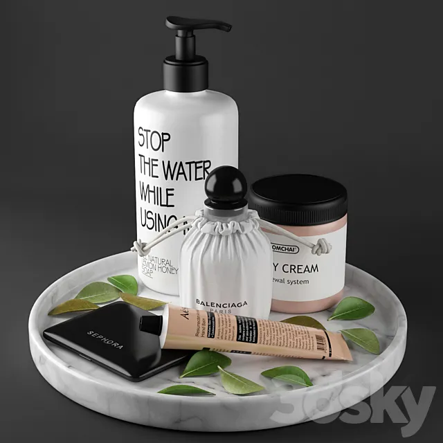 Bath Decorative Set 3DModel Bath Decorative Set 3DModel