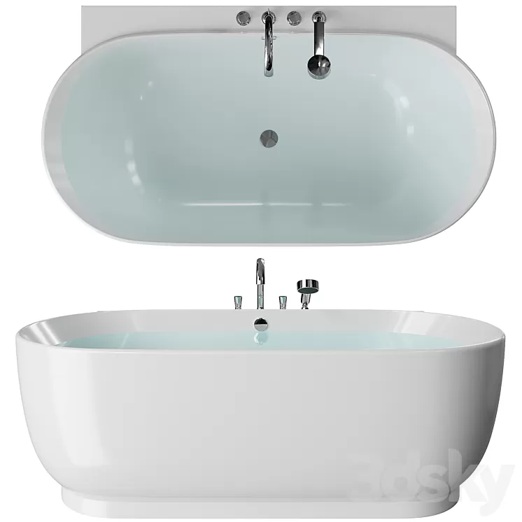 Bath duravit Luv 700 433 3D Model