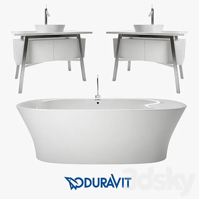 Bath & Furniture Cape Cod Duravit 3DModel Bath & Furniture Cape Cod Duravit 3DModel