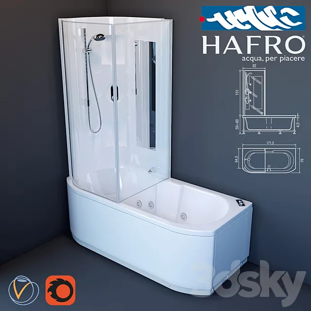 Bath Hafro Duo Box 3DModel
