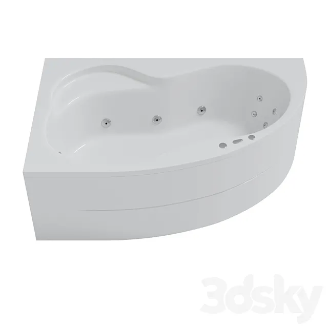 Bath hydromassage Pool Spa Mistral 170×105 left 3D Model