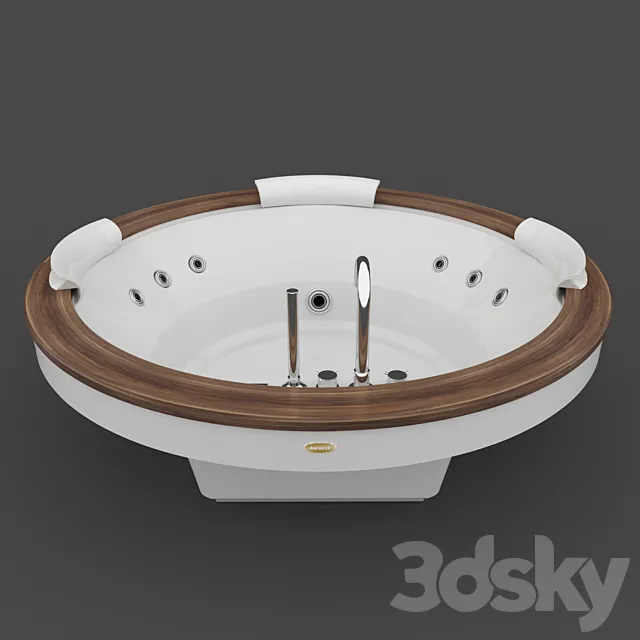 Bath Jacuzzi Nova 180×180 3D Model