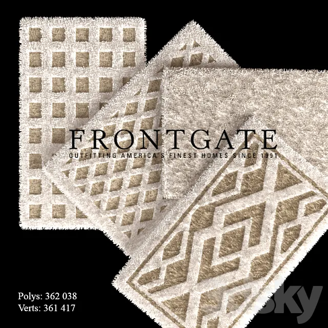 Bath mats Asher Bath Rug 3DModel Bath mats Asher Bath Rug 3DModel