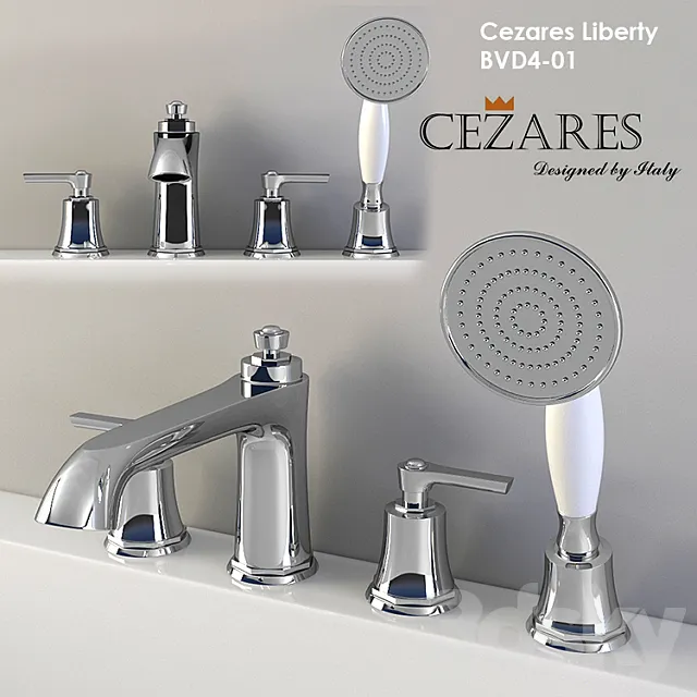 Bath Mixer Cezares Liberty BVD4-01 3D Model