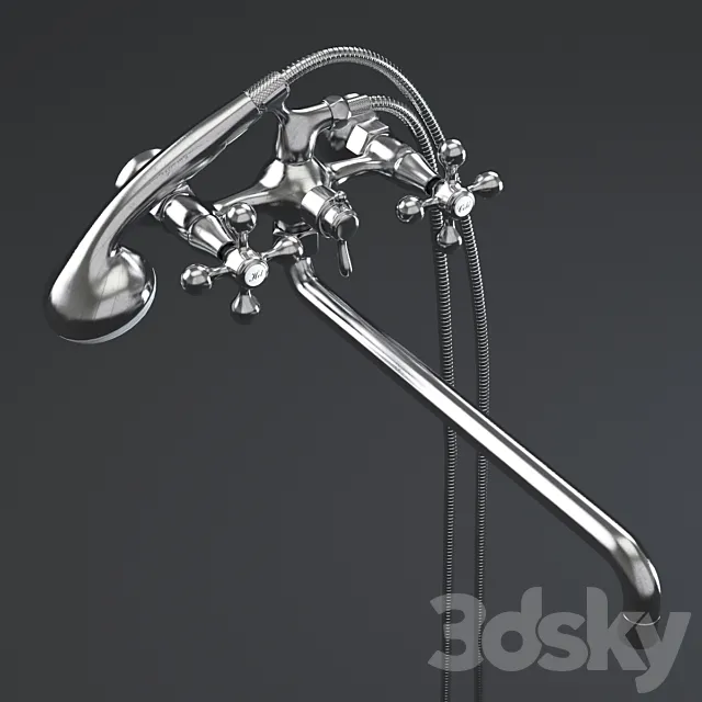 Bath mixer Korzar from firm BACH 3D Model