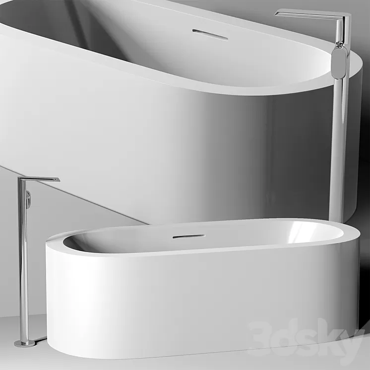 Bath Planit Ooh! Bath & Graff Phase faucet 3D Model