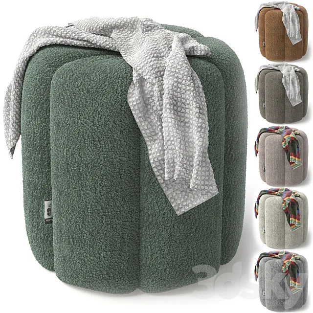 Bath pouf from Divan.ru 3D Model Bath pouf from Divan.ru 3D Model