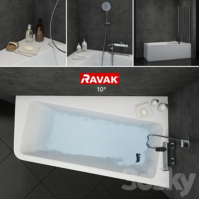 Bath Ravak 10 ° 3D Model