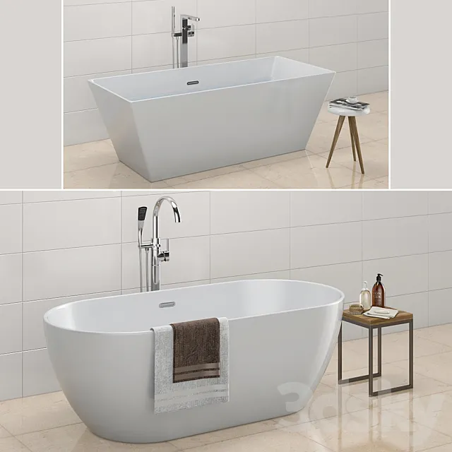 Bath RAVAK | Freedom 3D Model Bath RAVAK | Freedom 3D Model