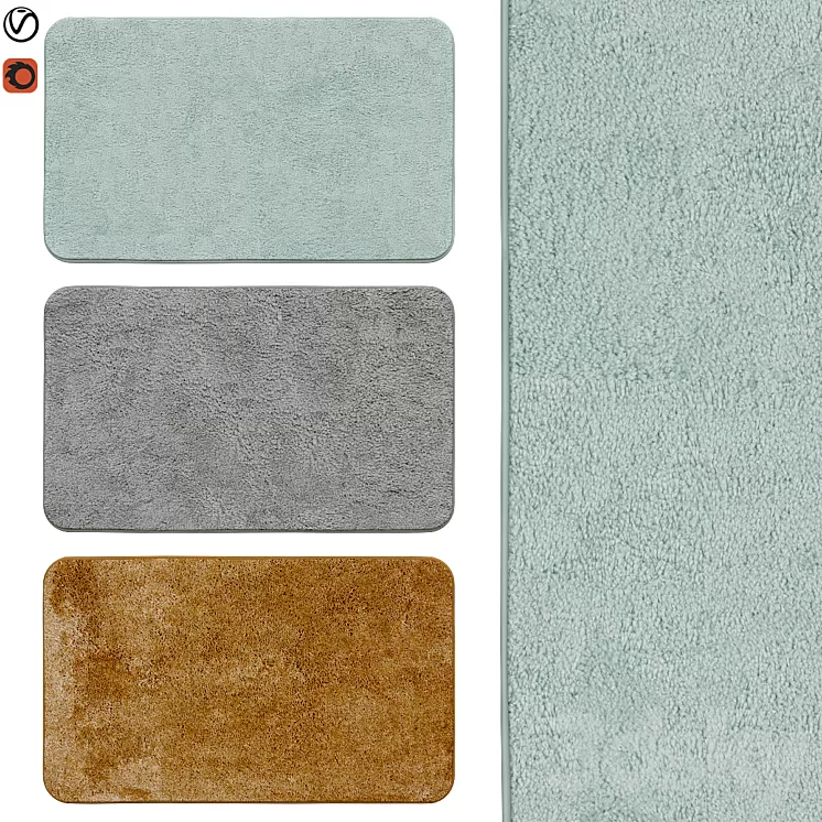 bath rugs | 06 3D Model bath rugs | 06 3D Model