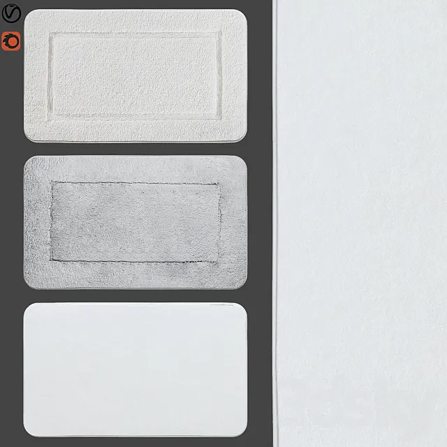 bath rugs | 13 3D Model bath rugs | 13 3D Model