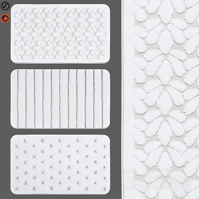 bath rugs | 21 3D Model bath rugs | 21 3D Model