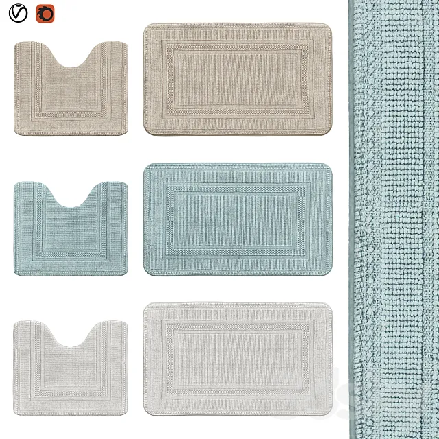 bath rugs | 35 3D Model bath rugs | 35 3D Model