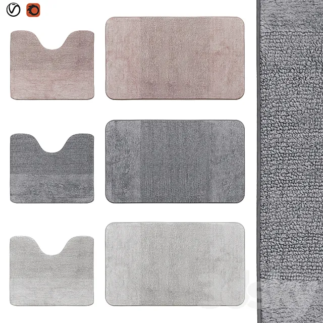 bath rugs | 38 3D Model bath rugs | 38 3D Model