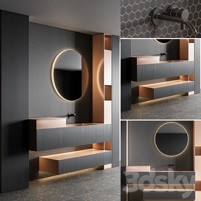 Bath Set 1 3D Model Bath Set 1 3D Model