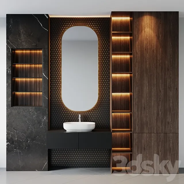 bath set 12 3D Model