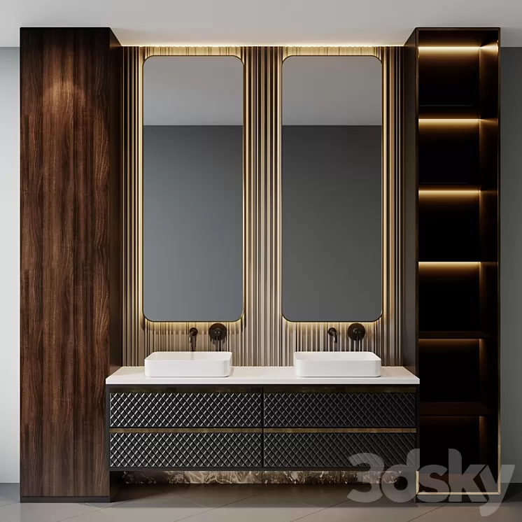 Bath set 18 3D Model Free Download