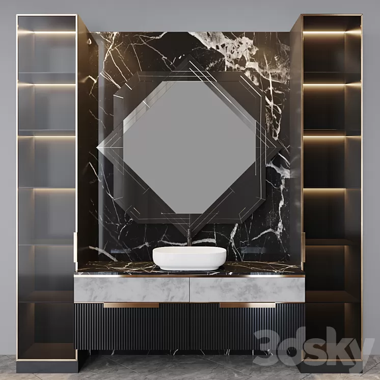 Bath set 2 3D Model Bath set 2 3D Model