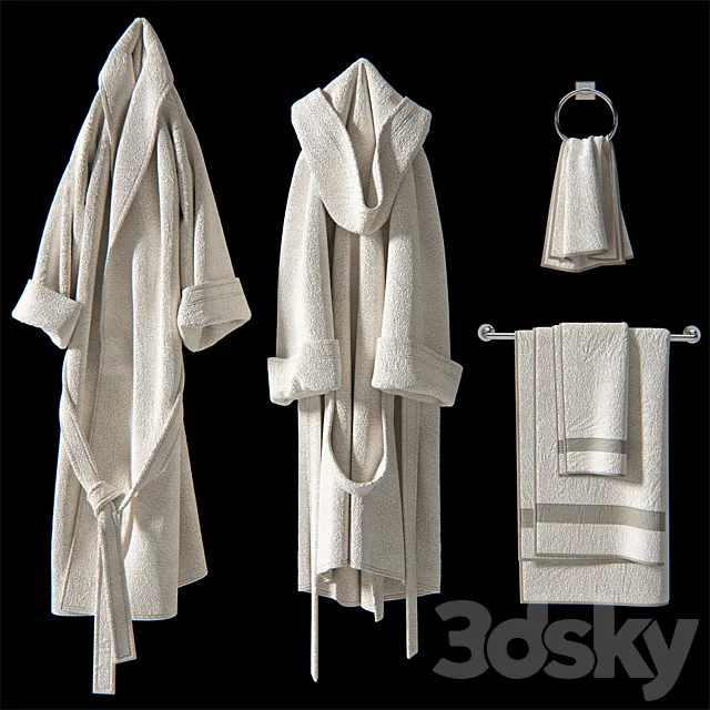 Bath set 2 3D Model Bath set 2 3D Model