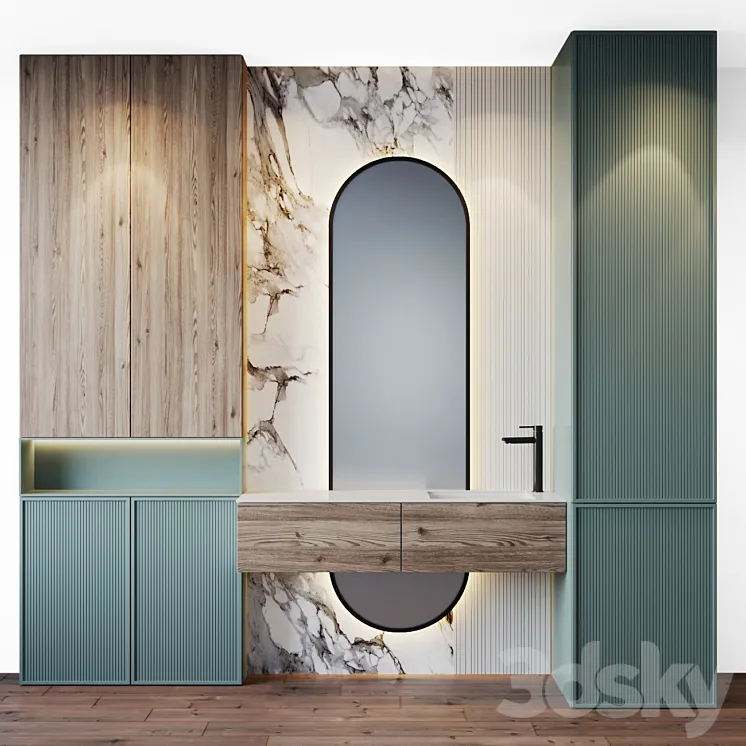 bath set 31 3D Model Free Download