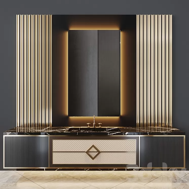 bath set 8 3D Model bath set 8 3D Model