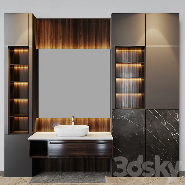 bath set 9 3D Model