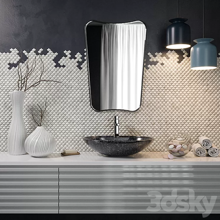 bath set decoration 2 3D Model