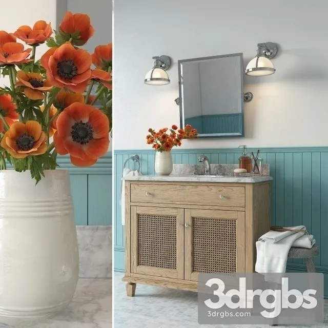 Bath Set Potterybarn 3D Model Download