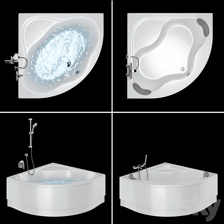 Bath Set Ravak | NewDay and Gentiana 3D Model Free Download Bath Set Ravak | NewDay and Gentiana 3D Model Free Download