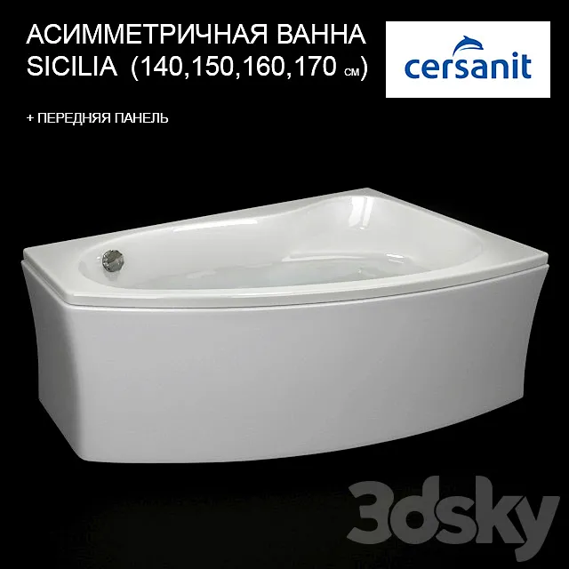 BATH SICILIA ASYMMETRIC 3D Model