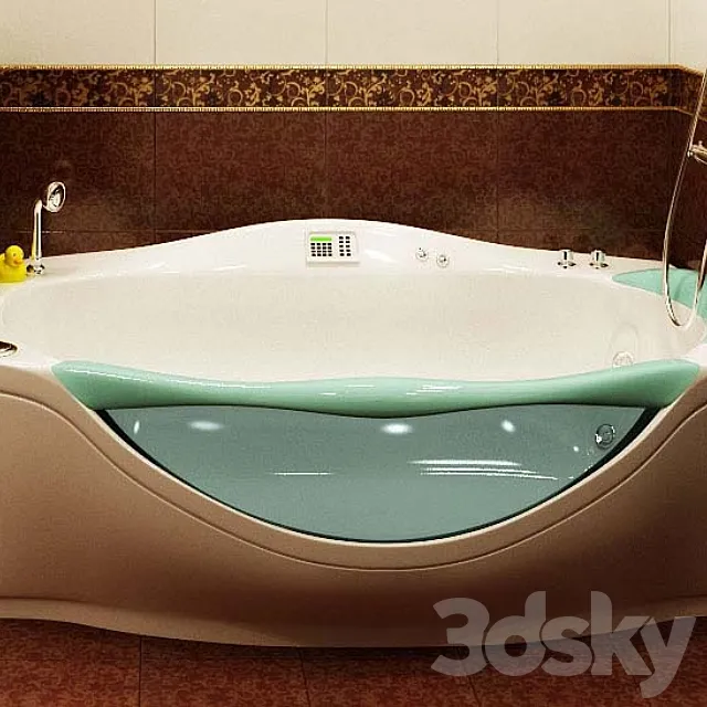 Bath Teuco Vasca rettangolare 3D Model Bath Teuco Vasca rettangolare 3D Model