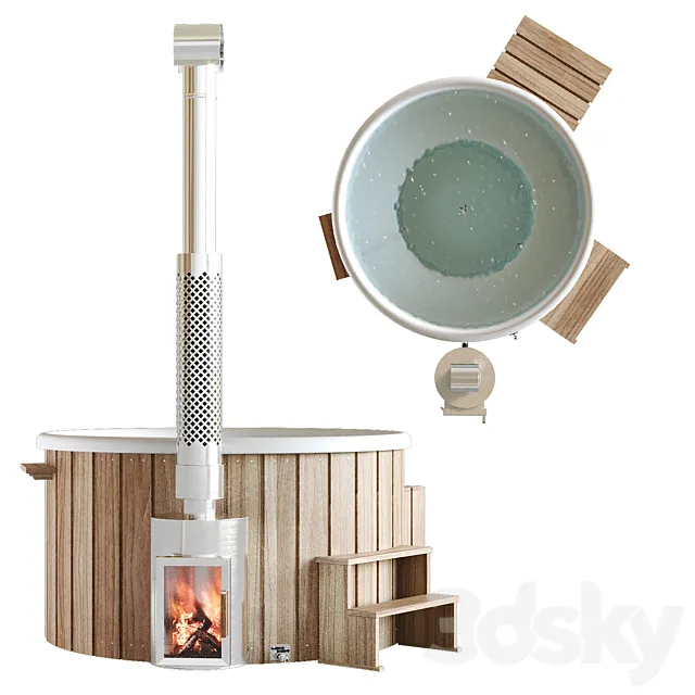 Bath tub (font) 3D Model