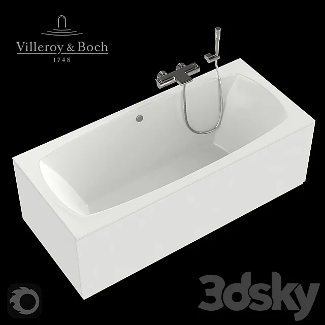 Bath Villeroy & Boch My Art 180×80. 3D Model