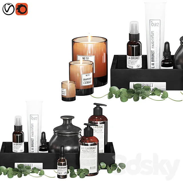 bath_decorative_set001 3DModel